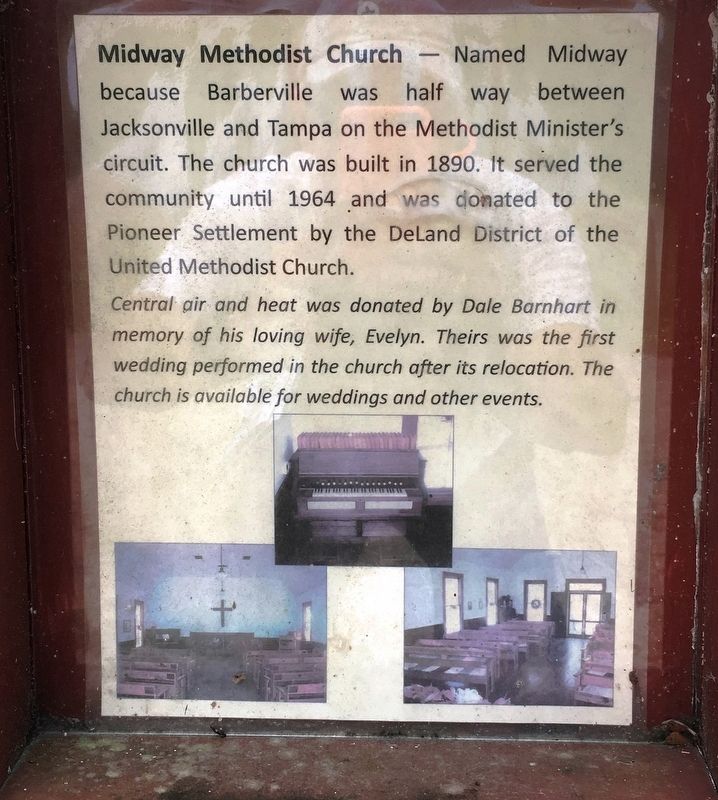 Midway Methodist Church Marker image. Click for full size.