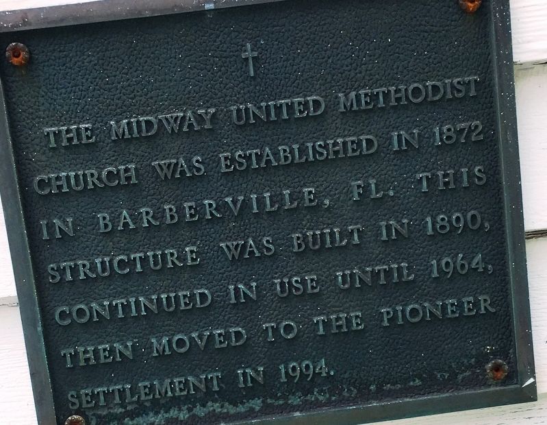 Midway Methodist Church Plaque image. Click for full size.