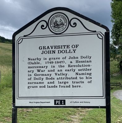 Gravesite of John Dolly Marker image. Click for full size.