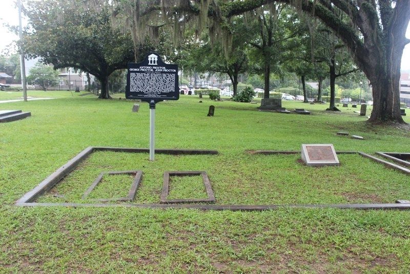 Antonio Proctor, George Proctor, John Proctor Marker and grave image. Click for full size.