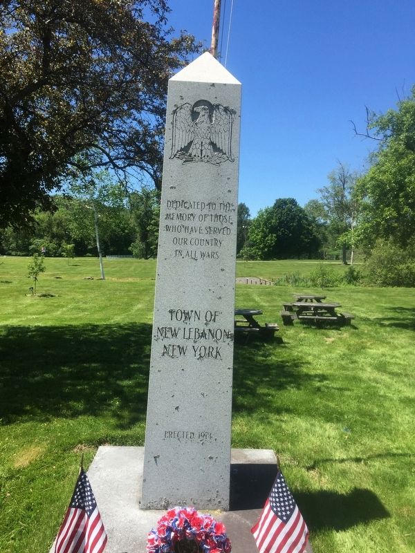 Town of New Lebanon War Memorial. Click for full size. Town of New Lebanon War Memorial image. Click for full size.