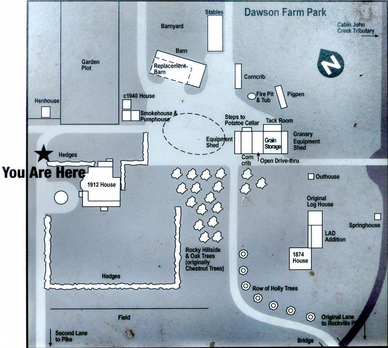 Rocky Glen Farm/Dawson Farmhouse: Built 1912 - You Are Here image. Click for full size.