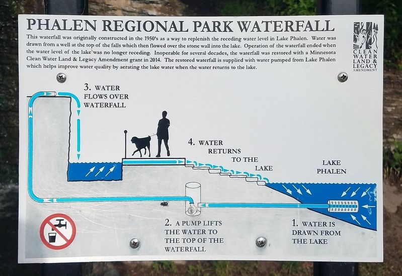 Phalen Regional Park Waterfall marker image. Click for full size.