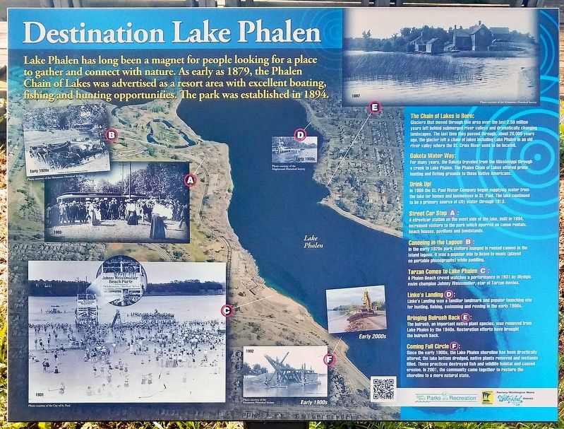 Destination Lake Phalen marker image. Click for full size.