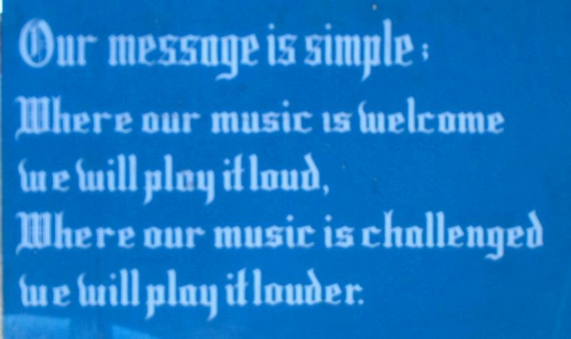 East Belfast Protestant Boys Flute Band Mural Declaration image. Click for full size.