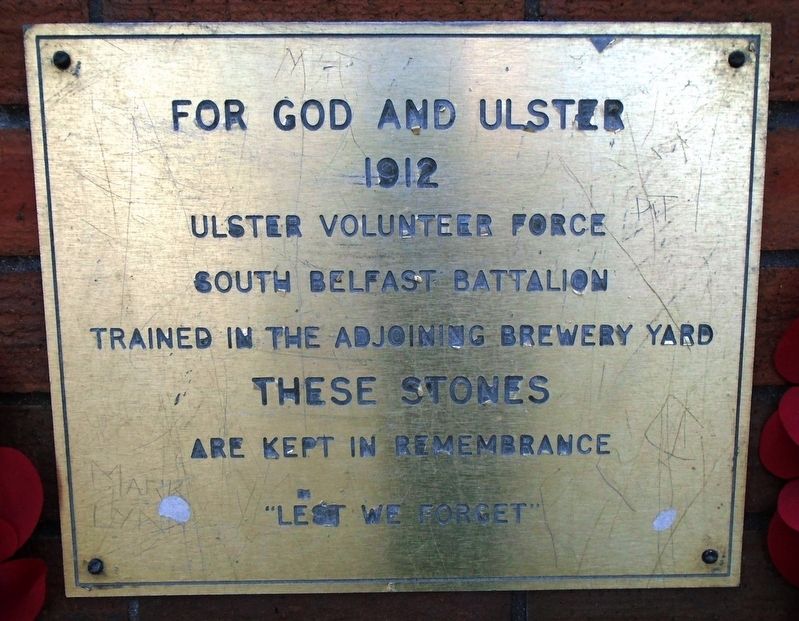 South Belfast Battalion, Ulster Volunteer Force Marker image. Click for full size.