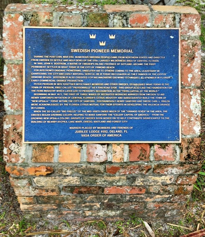 Swedish Pioneer Memorial. Click for full size. Swedish Pioneer Memorial image. Click for full size.