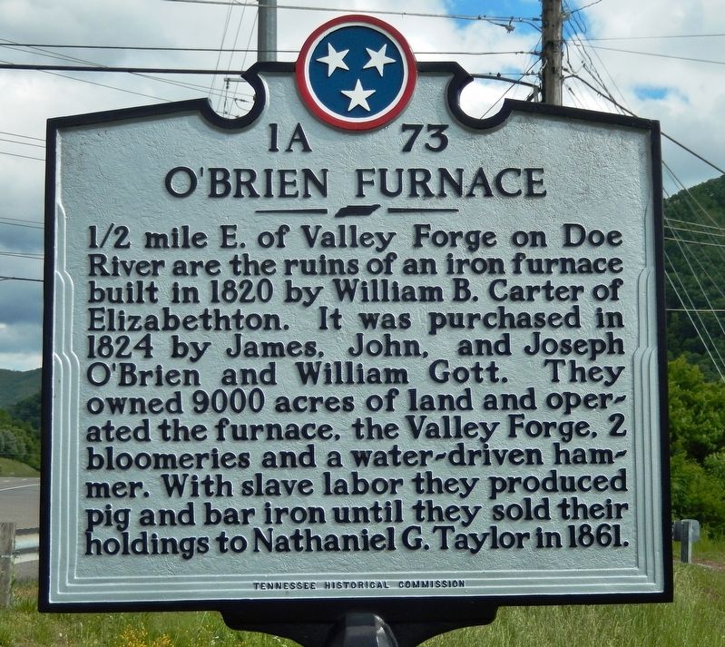 O'Brien Furnace Marker image. Click for full size.