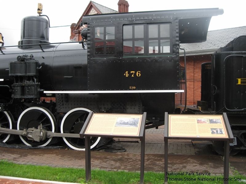 1920 Baldwin Steam Locomotive Marker, Our Benefactors Marker, Engine 476. image. Click for full size.