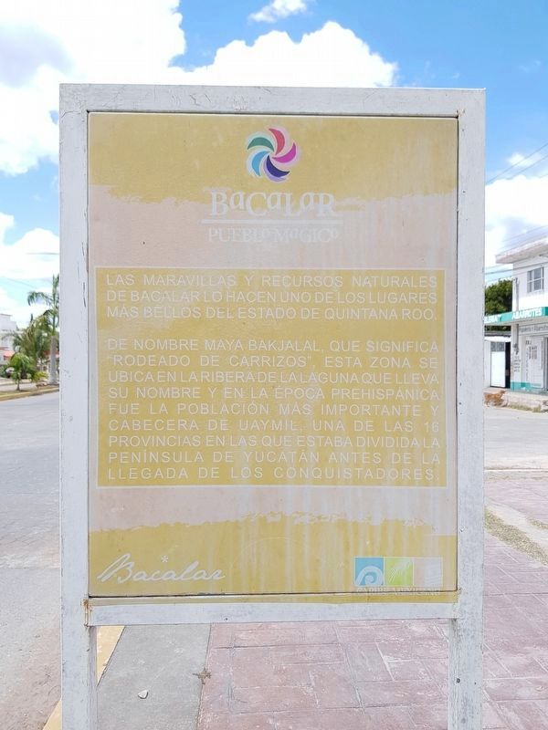 The additional, nearby marker on Bacalar image. Click for full size.