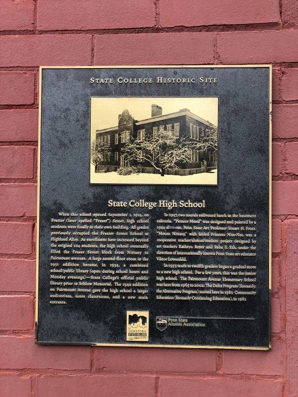 State College High School Marker image. Click for full size.