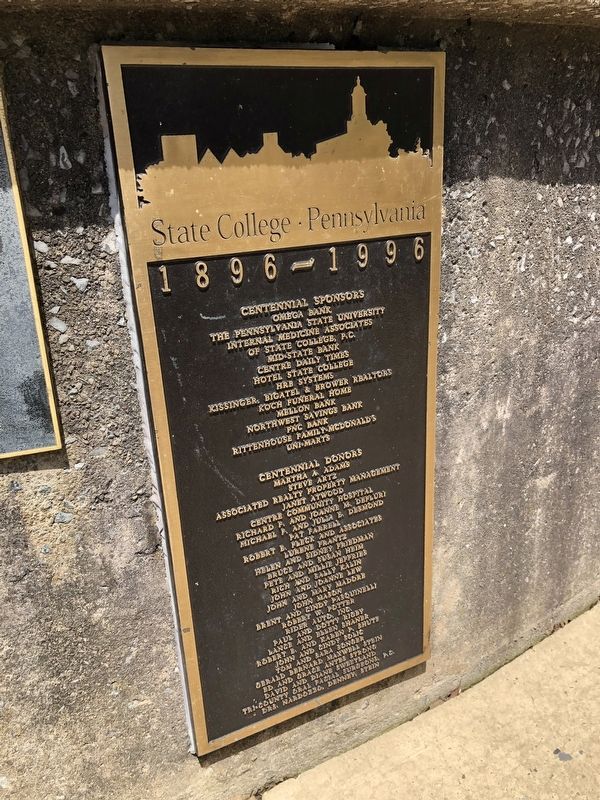 Sponsor plaque. Click for full size. Sponsor plaque image. Click for full size.