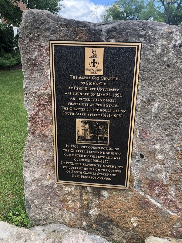 The Alpha Chi Chapter of Sigma Chi Marker. Click for full size. The Alpha Chi Chapter of Sigma Chi Marker image. Click for full size.