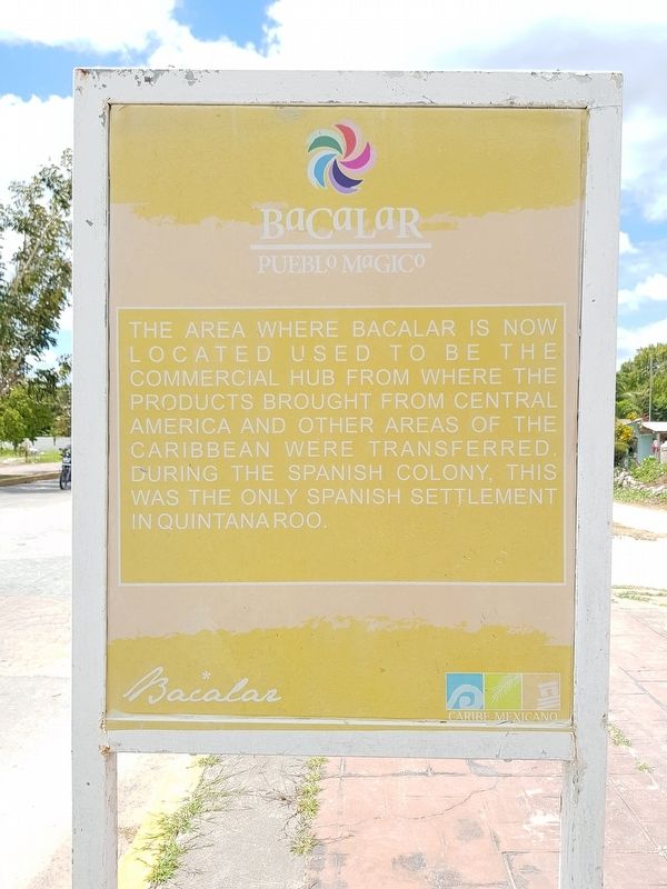 Bacalar Marker in English image. Click for full size.