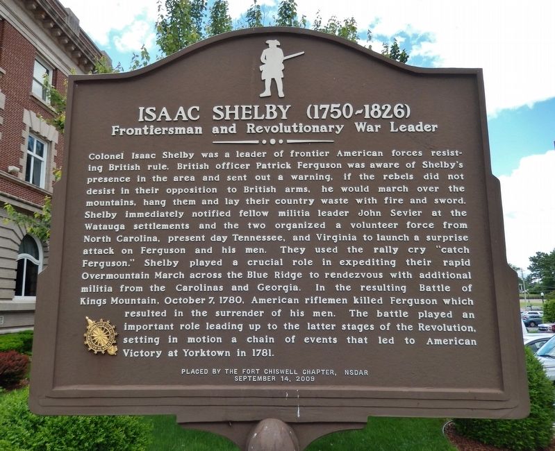 Isaac Shelby (1750-1826) Marker image. Click for full size.