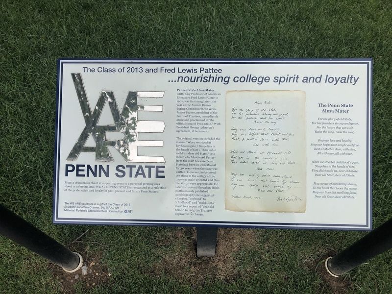 We Are Penn State Marker image. Click for full size.