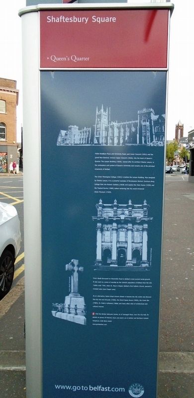Shaftesbury Square Marker. Click for full size. Shaftesbury Square Marker image. Click for full size.