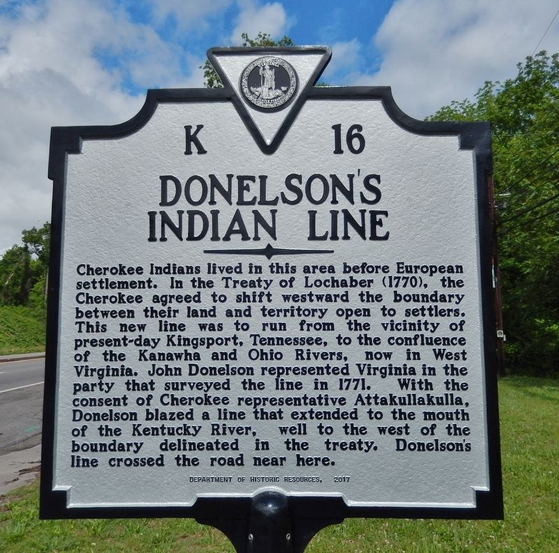 Donelson's Indian Line Marker image. Click for full size.