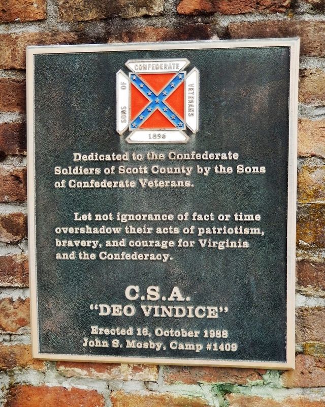 Scott County Confederate Memorial image. Click for full size.