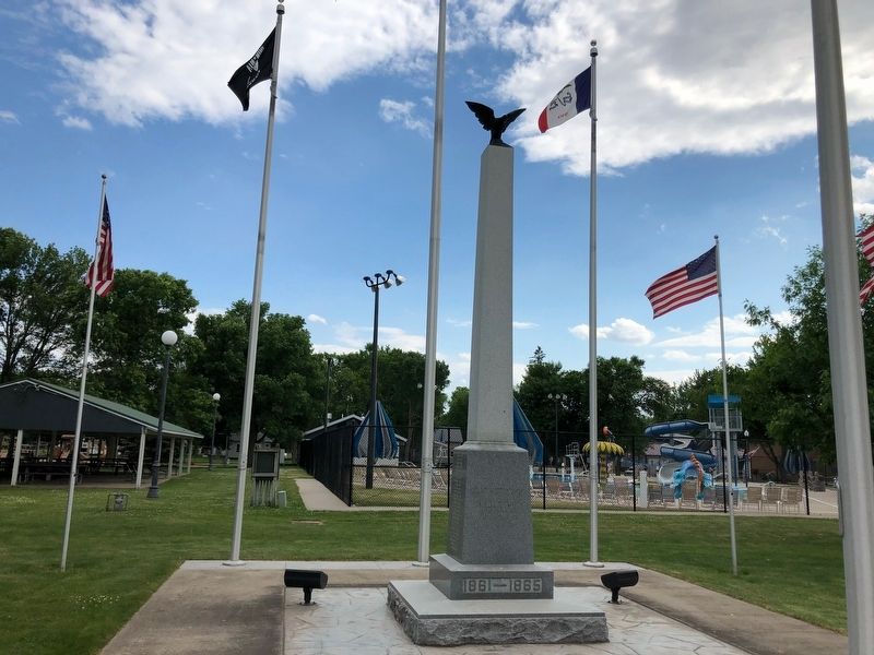 Sanborn, Iowa Civil War Memorial image. Click for full size.
