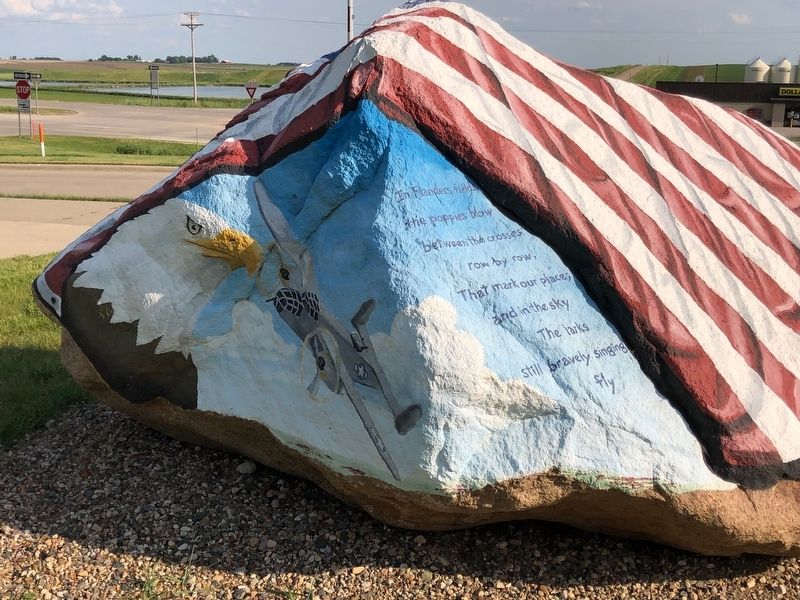 Holstein Freedom Rock Veterans Memorial image. Click for full size.