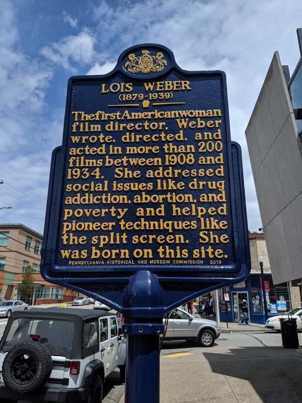 Lois Weber Marker. Click for full size. Lois Weber Marker image. Click for full size.