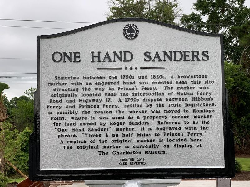 One Hand Sanders Marker image. Click for full size.