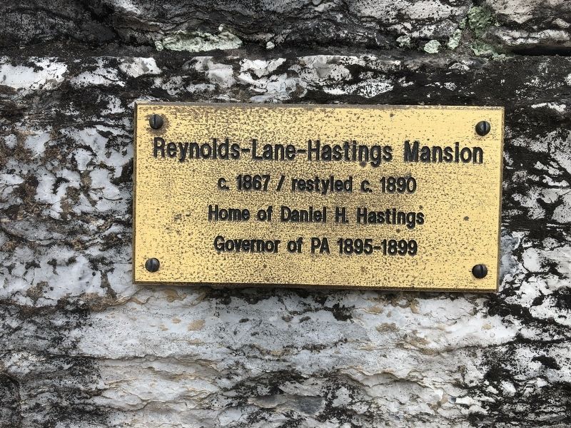 Reynolds-Lane-Hastings Mansion Marker image. Click for full size.