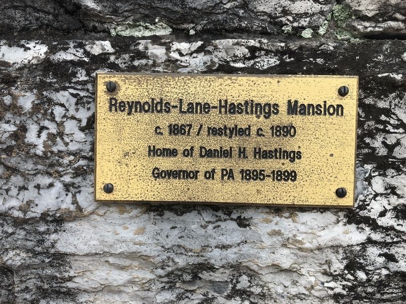 Reynolds-Lane-Hastings Mansion Marker. Click for full size. Reynolds-Lane-Hastings Mansion Marker image. Click for full size.
