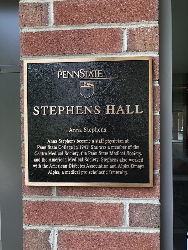 Stephens Hall Marker image. Click for full size.