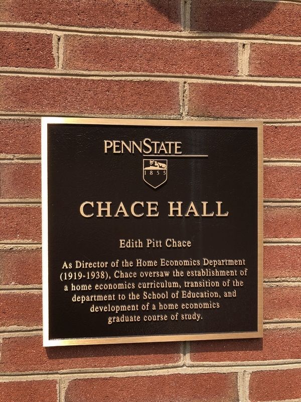 Chace Hall Marker image. Click for full size.