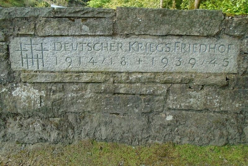 The German Military Cemetery, Glencree Sign image. Click for full size.