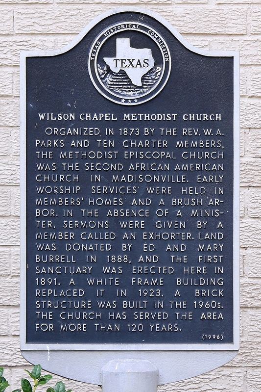 Wilson Chapel Methodist Church Marker image. Click for full size.