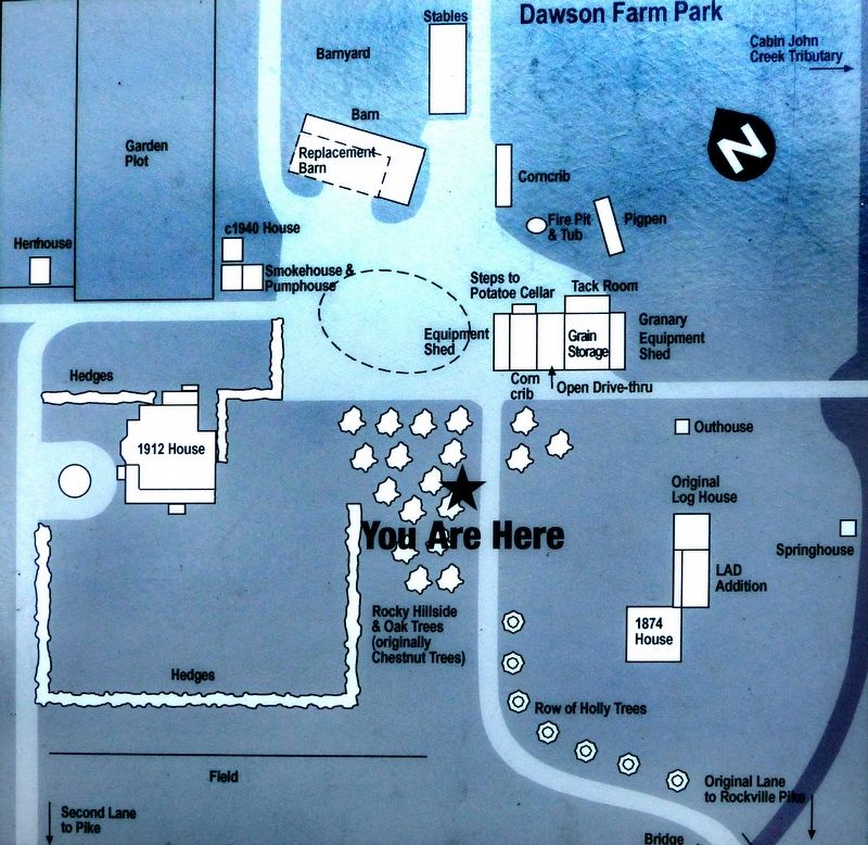 Rocky Glen Farm / Dawson Farm - You are Here image. Click for full size.