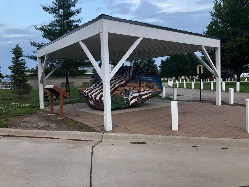 Onawa Freedom Rock Veterans Memorial image. Click for full size.