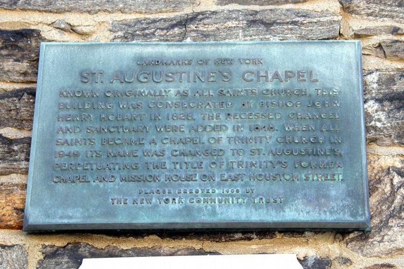 St. Augustine’s Chapel Marker. Click for full size. St. Augustine’s Chapel Marker image. Click for full size.