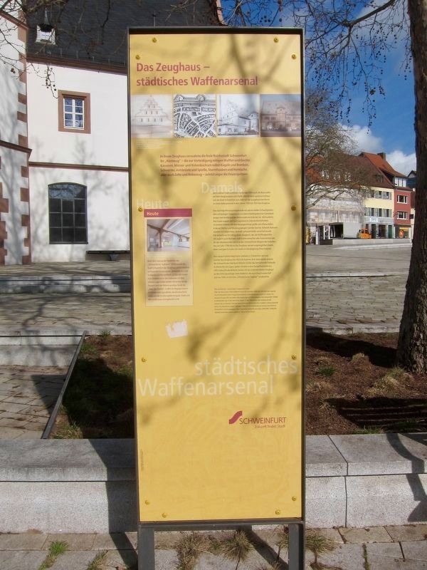 Das Zeughaus - Städtisches Waffenarsenal / The Armory - Municipal Arsenal Marker image. Click for full size.