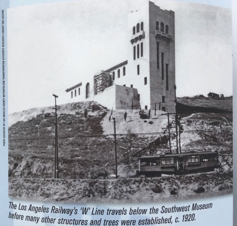 Southwest Museum Photo on Marker. Click for full size. Southwest Museum Photo on Marker image. Click for full size.