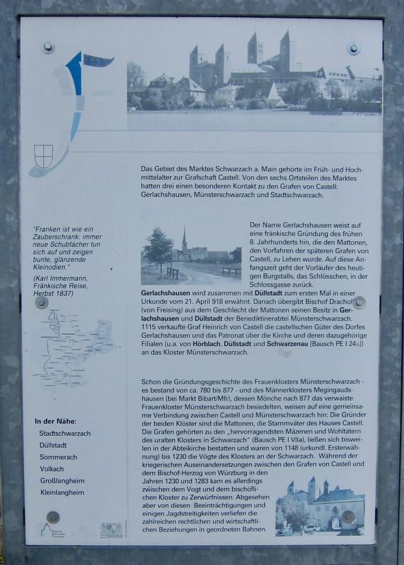 Schwarzach am Main Marker image. Click for full size.