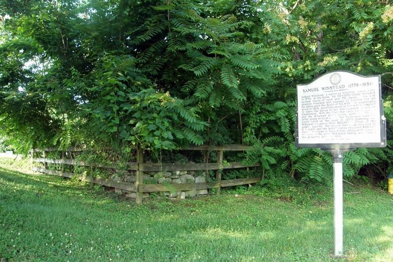 Samuel Winstead gravesite, 2019 image. Click for full size.