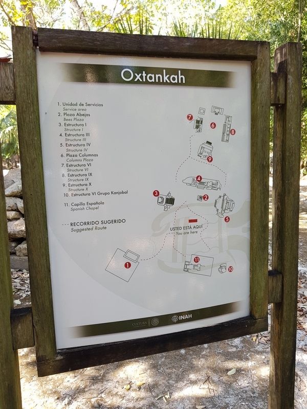 An additional map of the Oxtankah Archaeological Site image. Click for full size.
