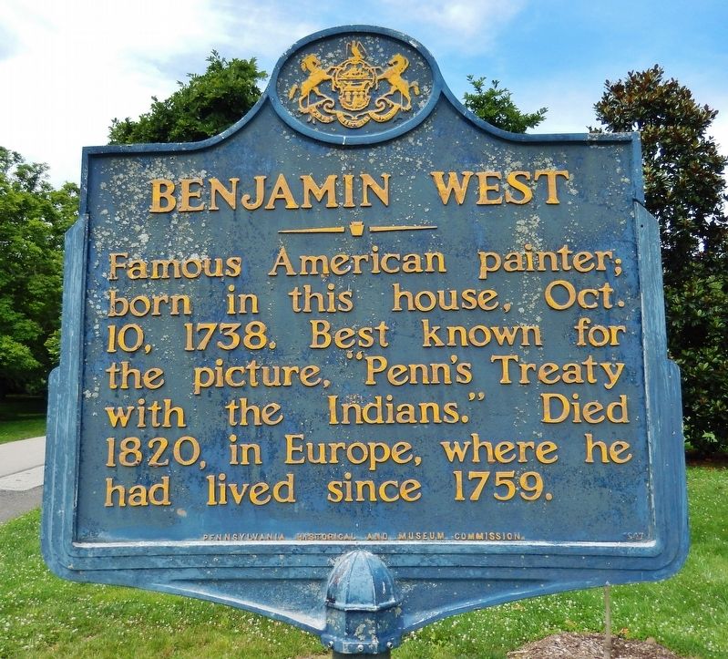 Benjamin West Marker image. Click for full size.