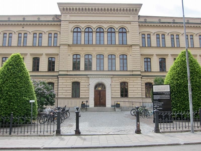 Gamla Tekniska Högskolan / The Old Technical University and Marker image. Click for full size.