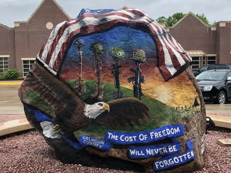 Rockwell City Freedom Rock Veterans Memorial image. Click for full size.