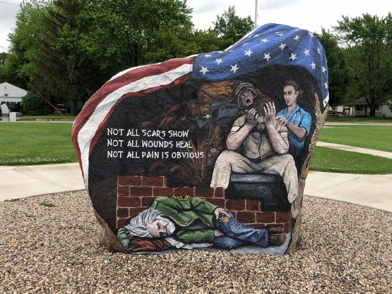 Fort Dodge Freedom Rock Veterans Memorial image. Click for full size.