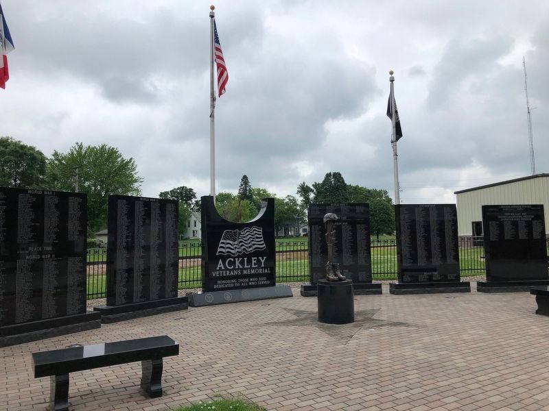 Ackley, Iowa Veterans Memorial image. Click for full size.