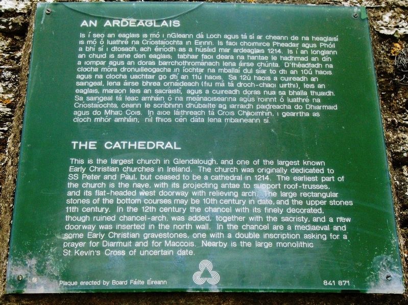 An Ardeaglais / The Cathedral Marker image. Click for full size.