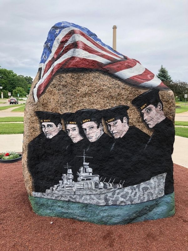 Cedar Falls Freedom Rock Veterans Memorial image. Click for full size.