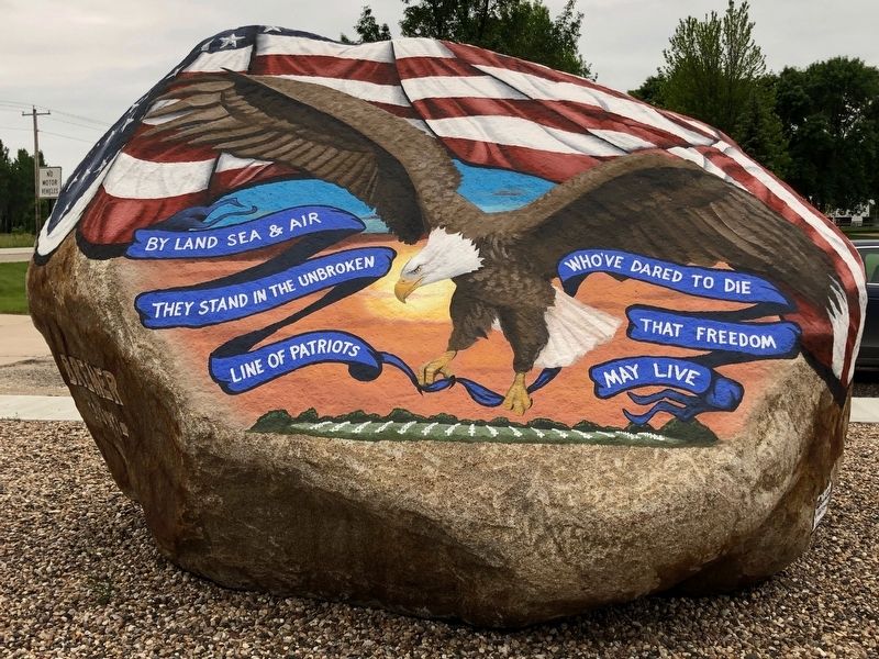 Readlyn Freedom Rock Veterans Memorial image. Click for full size.
