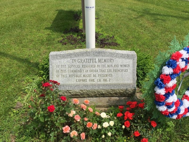 Copake Falls War Memorial. Click for full size. Copake Falls War Memorial image. Click for full size.